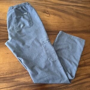 FIGS Men's Gray Cairo Cargo Scrubs Pants Size L